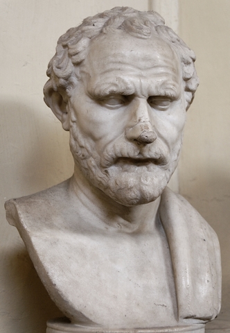 Demosthenes, Musei Vaticani - photo by Marie-Lan Nguyen, Wikimedia Commons ('Jastrow') <http://commons.wikimedia.org/wiki/File:Demosthenes_Chiaramonti_Inv1555.jpg>