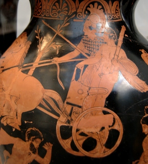 Heracles' apotheosis, Attic red-figure pelike, ca. 410 BC - Staatliche Antikensammlungen, Munich - photo: Bibi Saint-Pol, Wikimedia Commons <http://de.wikipedia.org/wiki/Datei:Herakles_apotheosis_Staatliche_Antikensammlungen_2360.jpg>