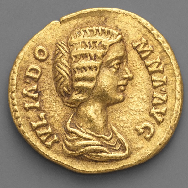 Julia Domna op een munt van Septimius Severus - Metropolitan Museum of Art New York, <https://images.metmuseum.org/CRDImages/gr/original/DP-15733-015.jpg>